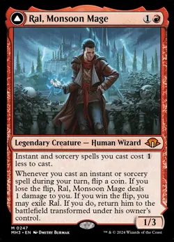 MTG Ral, Monsoon Mage x1 NM/M - Modern Horizons 3 MH3 #247 Regular - Image 1