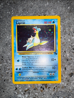 Pokemon TCG Cards Lapras 10/62 Fossil Holo Rare LP - Image 4