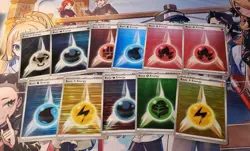 Pokemon Card 11 Holo Energy From Black Bolt/White Flare PACK FRESH FIRE WATER - Image 3