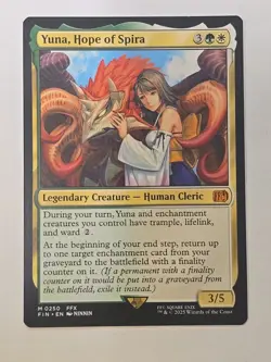 Yuna, Hope of Spira Final Fantasy Magic the Gathering Card REGULAR 0250 - Image 4