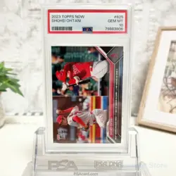 Shohei Ohtani 2023 Topps Now PSA 10 Double Header Card No.625 Baseball - Image 1