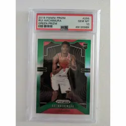 Rui Hachimura 2019-20 Panini Prizm RC Green PSA 10 Basketball Card - Image 1