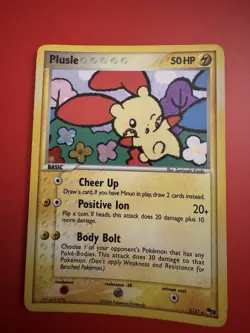 Pokemon TCG - Plusle - 5/17 - Holo Rare - Pop Series 3 - MP - Image 1