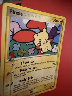 Pokemon TCG - Plusle - 5/17 - Holo Rare - Pop Series 3 - MP - Image 2