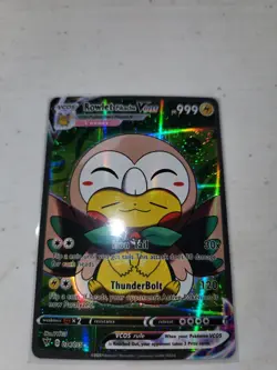 Pokemon Rowlet Pikachu Cosplay Card Mint - Image 1
