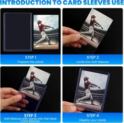 1000 Card Sleeves Top Loaders for 500 Hard + 500 Soft Sleeves, Clear - Image 3