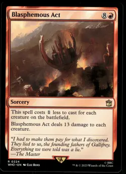 1x Blasphemous Act - Universes Beyond: Doctor Who - NM - MTG - Image 1
