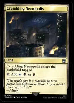 1x Crumbling Necropolis - Universes Beyond: Doctor Who - NM - MTG - Image 1