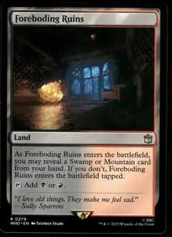 1x Foreboding Ruins - Universes Beyond: Doctor Who - NM - MTG - Image 1