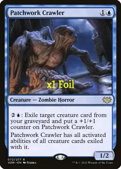MTG Foil Innistrad: Crimson Vow VOW Patchwork Crawler MINT - Image 1