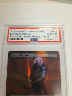MTG Sorin Markov Ravnica Allegiance Masterpieces Foil NM PSA 10 GEM MINT low Pop - Image 2