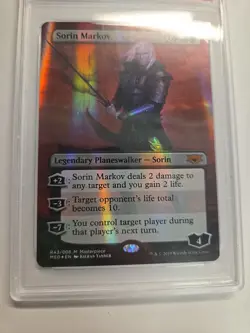 MTG Sorin Markov Ravnica Allegiance Masterpieces Foil NM PSA 10 GEM MINT low Pop - Image 4