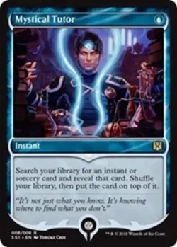 1x Mystical Tutor - Foil Light Play, English Signature Spellbook: Jace MTG Magic - Image 1
