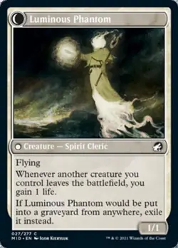 Lunarch Veteran / Luminous Phantom -Foil Medium Play MTG - Image 1