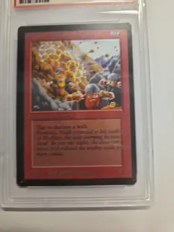 Beta Dwarven Demolition Team Vintage Magic The Gathering PSA 8 NM MTG - Image 3