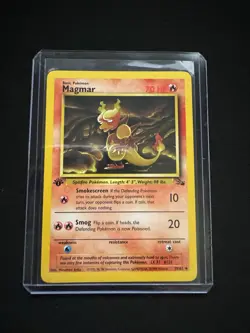 Pokemon TCG WOTC Magmar #39 Fossil 1st Edition LP - Image 3