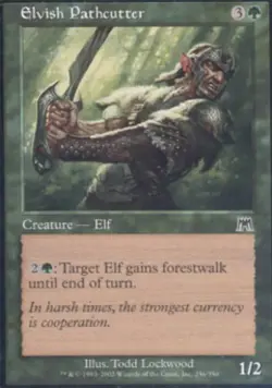 Elvish Pathcutter -Foil Medium Play MTG Onslaught - Image 1