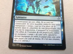 Mtg Carte Magic Time Spiral Remastered Delay Retard French FOIL NM - Image 4