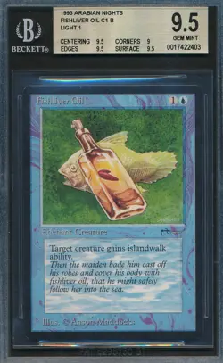 Arabian Nights Fishliver Oil Light BGS 9.5 Graded Magic MTG (2403) - Image 1