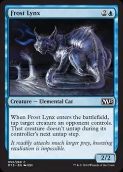 Frost Lynx -Foil Medium Play MTG Magic 2015 Core Set - Image 1