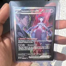 Pokemon TCG Team Rocket's Mewtwo ex 231/182 Destined Rivals Holo SIR - Image 2