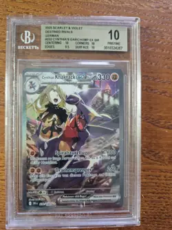 Pokemon 2025 Cynthias Garchomp ex 232/182 SIR Destined Rivals German BG 10 - Image 1