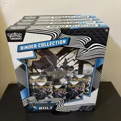 LOT OF 8 Pokemon Black Bolt and White Flare Binder Collection Bundle 4WB + 4BB - Image 2