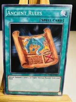 Ancient Rules [NM] LDK2-ENY27 - 1996 Common Unlimited - Yugioh - Image 1