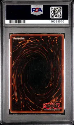PSA 1 PR 1ST EDITION LOB-000 Tri-Horned Dragon Secret Rare Yugioh ENGLISH - Image 2
