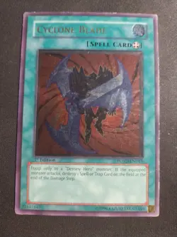 Yugioh! Cyclone Blade - POTD-EN043 - Ultimate Rare - 1st Edition HP - Image 1