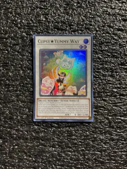 Yugioh Cupsy Yummy Way JUSH-EN019 Super Rare 1st Edition Near Mint - Image 1