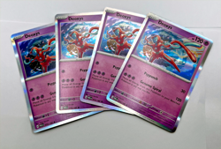 Deoxys Rare Holo 074/182 x4 4x Pokemon Cards 2023 Paradox Rift Playset - Image 1
