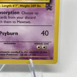 Mewtwo 14 Vintage WoTC Black Star Pokemon Promo Card - Image 5