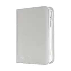 Vault X White Edition 4-Pocket Exo-Tec Zip Binder - 160 Cards - New - Image 1