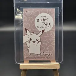 Poncho Pikachu Charizard Business Card 2015 Pokemon Japanese XY Promo - Image 2