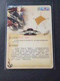 One Piece Anime Doujin Roronoa Zoro Trading Card Wanted Bounty Poster SSR Holo - Image 2