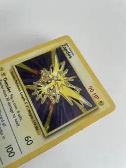 Pokemon Zapdos Card 16/102 Holo Rare Base Set WOTC Unlimited 1999 - Image 1