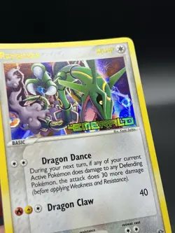 Rayquaza Reverse Holo 9/106 ex Emerald 2005 LP+ Pokemon Card YY1 - Image 1