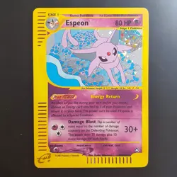 Espeon H9/H32 Holo Rare Aquapolis WOTC LP Pokemon Card - Image 1