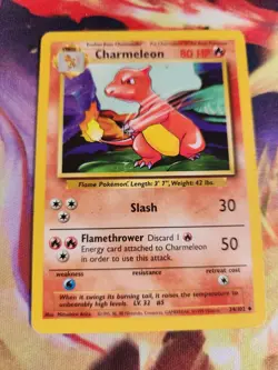 CHARMELEON - Base Set - 24/102 - Uncommon - Pokemon Card - MP - Image 1