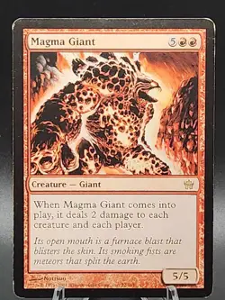 2004 Magma Giant Fifth Dawn Magic the Gathering Card MTG Rare NM - Image 1