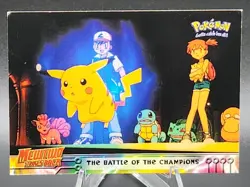 The Battle of the Champions Mewtwo Strikes Back Topps Pokemon Card NM - Image 1