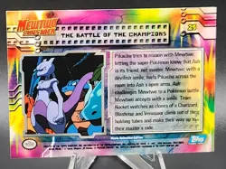 The Battle of the Champions Mewtwo Strikes Back Topps Pokemon Card NM - Image 2