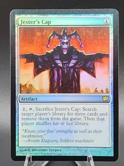 Jester's Cap FOIL 9th Edition PLD Artifact Rare MAGIC GATHERING CARD LP - Image 1