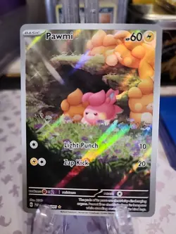 Pawmi 226/091 Full Art NM/M Paldean Fates Pokemon Card TCG illustration - Image 1
