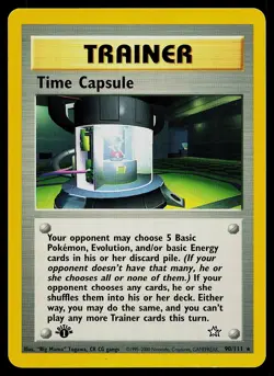 Pokemon Card - Time Capsule Neo Genesis 1st Edition 90/111 Rare - Image 1