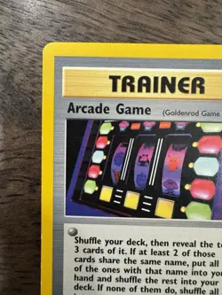 Arcade Game 83/111 1st Edition Neo Genesis - LP Non-Holo Trainer Pokemon Card - Image 2