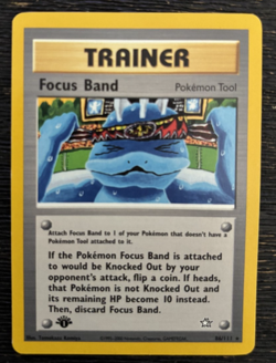 Pokemon Trainer Card Focus Band Neo Genesis 86/111 Non-Holo Rare - Image 1