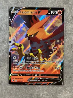 Talonflame V 029/185 Pokemon TCG Swsh04: Vivid Voltage Holo Rare (Near Mint) - Image 1