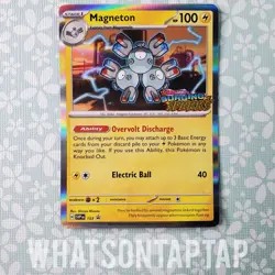 Pokemon Card Magneton 153 Black Star Promo SV Surging Sparks Prerelease LP - Image 1